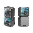 PULUZ 3 in 1 Lens + Front and Back LCD Display 9H 2.5D Tempered Glass Film for DJI Action 2 - 1