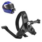 PULUZ Motorcycle Helmet Chin Strap Mount for GoPro, DJI Osmo Action and Other Action Cameras (Black) - 1