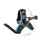 PULUZ Motorcycle Helmet Chin Strap Mount for GoPro, DJI Osmo Action and Other Action Cameras(Blue) - 2