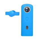 PULUZ Silicone Protective Case with Lens Cover for Ricoh Theta SC2 360 Panoramic Camera(Blue) - 1