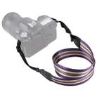 PULUZ Stripe Style  Series Shoulder Neck Strap Camera Strap for SLR / DSLR Cameras(Purple) - 1