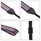 PULUZ Stripe Style  Series Shoulder Neck Strap Camera Strap for SLR / DSLR Cameras(Purple) - 3