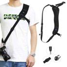 PULUZ Quick Release Anti-Slip Soft Pad Nylon Breathable Curved Camera Strap with Metal Hook for SLR / DSLR Cameras - 1