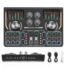 PULUZ OTG Lossless Live Broadcast Sound Card Bluetooth Recording Sound Mixer,English Version(Black) - 1