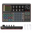 PULUZ Phantom Power OTG Lossless Live Sound Card Recording Sound Mixer, English Version(Black) - 1