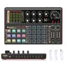 PULUZ Phantom Power OTG Lossless Live Sound Card Recording Sound Mixer, Chinese Version(Black) - 1