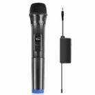 PULUZ UHF Wireless Dynamic Microphone with LED Display, 3.5mm Transmitter(Black) - 1
