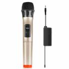 PULUZ UHF Wireless Dynamic Microphone with LED Display(Gold) - 1