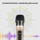 PULUZ UHF Wireless Dynamic Microphone with LED Display(Gold) - 3