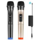 PULUZ 1 To 2 UHF Wireless Dynamic Microphones with LED Display, 3.5mm Transmitter - 1