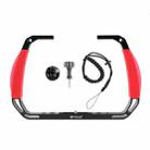 PULUZ Dual Silicone Handles Aluminium Alloy Underwater Diving Rig for GoPro, Other Action Cameras and  Smartphones (Red) - 10