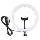 PULUZ PD20W 11.8 inch 30cm Type-C 3 Modes Dimmable Dual Color Temperature LED Curved Diffuse Light Ring Vlogging Selfie Photography Video Lights with Phone Clamp (Black) - 2