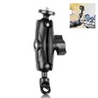 PULUZ Motorcycle Holder Mirror Base Hole Fixed Mount for GoPro and Other Action Cameras(Black) - 1