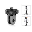 PULUZ 1/4 inch Screw Metal Tripod Mount Action Camera Adapter (Black) - 1