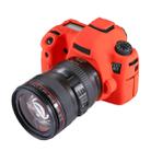 PULUZ Soft Silicone Protective Case for Canon EOS 6D(Red) - 1