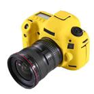 PULUZ Soft Silicone Protective Case for Canon EOS 5D Mark III / 5D3(Yellow) - 1