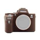 PULUZ Soft Silicone Protective Case for Sony ILCE-7MII / 7SMII / 7RMII(Coffee) - 1