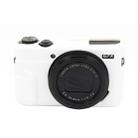PULUZ Soft Silicone Protective Case for Canon EOS G7 X Mark II(White) - 1