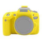 PULUZ Soft Silicone Protective Case for Canon EOS 77D(Yellow) - 1