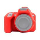 PULUZ Soft Silicone Protective Case for Nikon D3500(Red) - 1