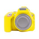 PULUZ Soft Silicone Protective Case for Nikon D3500(Yellow) - 1