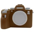 PULUZ Soft Silicone Protective Case for Sony ILCE-9M2/ Alpha 9 II / A92(Coffee) - 1