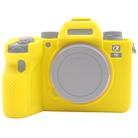 PULUZ Soft Silicone Protective Case for Sony ILCE-9M2/ Alpha 9 II / A92(Yellow) - 1