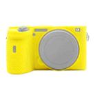 PULUZ Soft Silicone Protective Case for Sony A6600 / ILCE-6600(Yellow) - 1