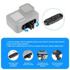 PULUZ Quick Release Magnetic Folding Finger Base Mount for GoPro HERO12 Black /11 Black /11 Black mini /10 Black /9 Black /8 Black / Max (Black) - 3