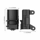 For DJI OSMO Pocket 3 PULUZ Plastic Protection Frame Expansion Cold Shoe Adapter Bracket (Black) - 2