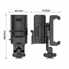 For DJI OSMO Pocket 3 PULUZ Protective Frame Expansion Phone Clamp, Compatible with Tripod Pole (Black) - 2