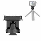 For DJI Osmo Action 5 Pro / 4 / 3 PULUZ Cold Shoe Gimbal Quick Release Base Adapter (Black) - 1