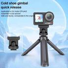 For DJI Osmo Action 5 Pro / 4 / 3 PULUZ Cold Shoe Gimbal Quick Release Base Adapter (Black) - 3