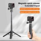 PULUZ Mini Magnetic Quick Release Selfie Stick Tripod (Black) - 2