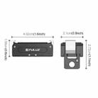 For DJI Osmo Action 5 Pro / 4 / 3 PULUZ Magnetic Quick Release Metal Base (Black) - 3