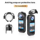 For Insta360 X5 PULUZ Snap-on Optical Tempered Glass Lens Guard Protective Cover (Transparent) - 2