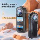 For Insta360 X5 PULUZ Snap-on Optical Tempered Glass Lens Guard Protective Cover (Transparent) - 3