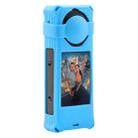 For Insta360 X5 PULUZ Silicone Protective Case with Lens Cover (Blue) - 1