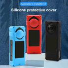 For Insta360 X5 PULUZ Silicone Protective Case with Lens Cover (Blue) - 2