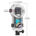 For Insta360 X5 PULUZ 60m Waterproof Sealed Diving Case (Transparent) - 3