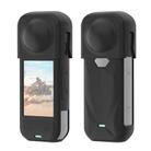 For Insta360 X5 PULUZ Silicone Protective Case with Lens Cover (Black) - 1