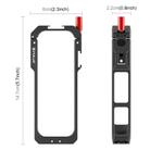 For Insta360 X5 PULUZ Metal Protective Cage Rig Housing Frame with Lens Cover (Black) - 3