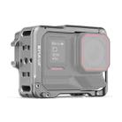 For Insta360 Ace Pro 2 PULUZ Aluminum Alloy Protective Cage Rig Dual Cold Shoe Housing Frame (Silver) - 1