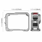 For Insta360 Ace Pro 2 PULUZ Aluminum Alloy Protective Cage Rig Dual Cold Shoe Housing Frame (Silver) - 2