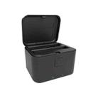 For Insta360 X5 PULUZ Dual-Batteries Charging Box Battery & Memory Card Storage Case (Black) - 1
