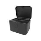 For Insta360 X5 PULUZ Dual-Batteries Charging Box Battery & Memory Card Storage Case (Black) - 2