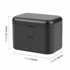 For Insta360 X5 PULUZ Dual-Batteries Charging Box Battery & Memory Card Storage Case (Black) - 3