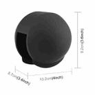 For Insta360 X5 PULUZ Invisible Dive Case Lens Guard Silicone Protective Lens Cap Cover (Black) - 3
