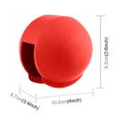 For Insta360 X5 PULUZ Invisible Dive Case Lens Guard Silicone Protective Lens Cap Cover (Red) - 3
