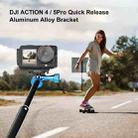 For DJI Osmo Action 5 Pro / 4 PULUZ Vertical Horizontal Shooting Quick Release Metal Magnetic L Bracket (Black) - 2